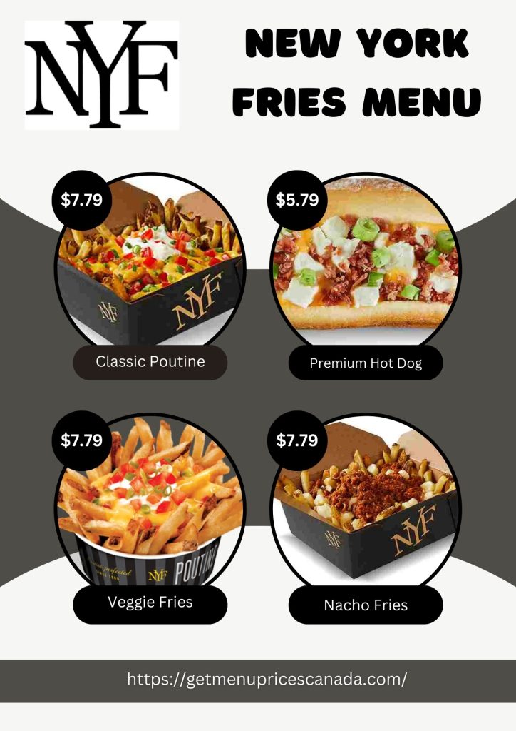 New York Fries Menu Canada With Prices – 2024